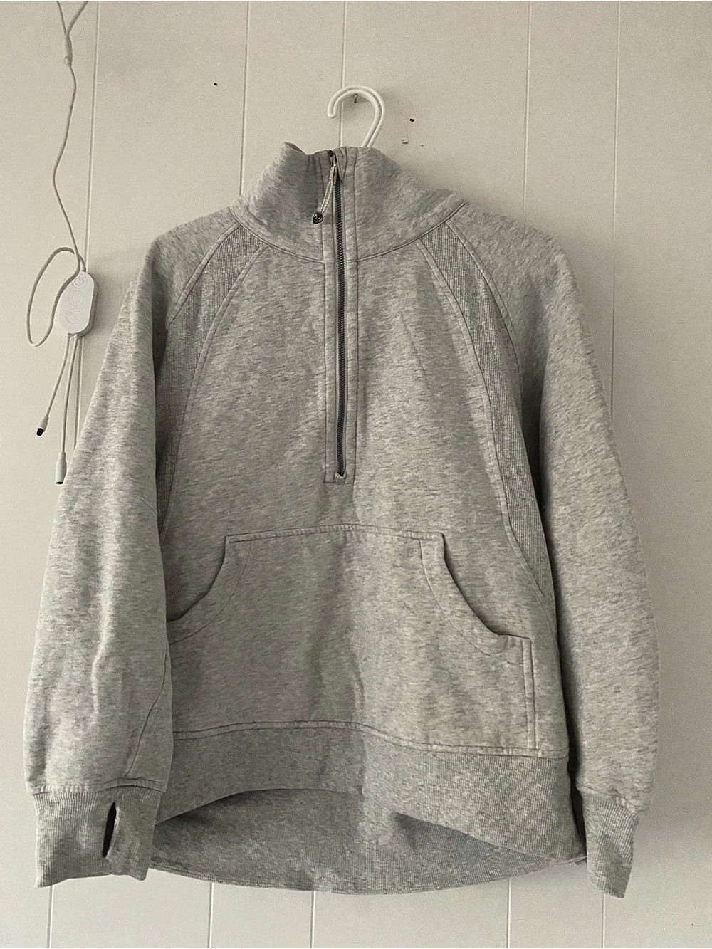 lululemon Scuba Oversized Half-Zip Hoodie Gray XS